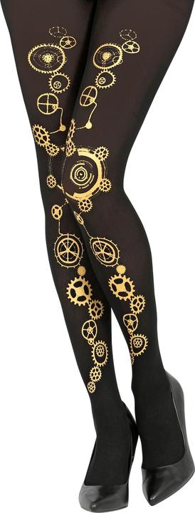 Image du produit Widmann Collant Steampunk noir 50 DEN (Taille unique)