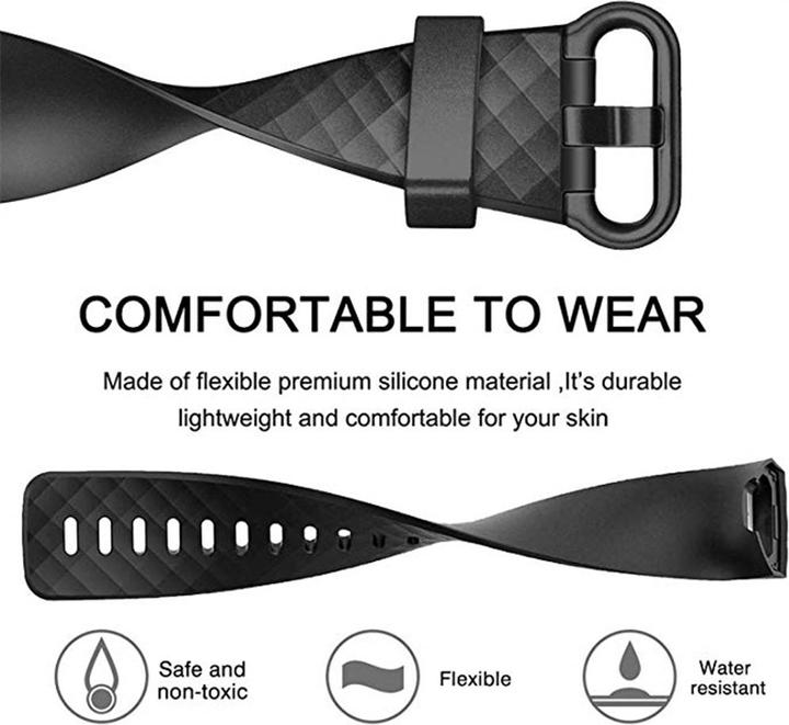 Actual product image PhoneLook Sporty Silicone Wristband Size L (Rubber / Silicone, 4, Charge 3)