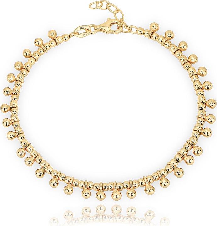 Produktbild Leyda Armkette Kugelanhänger (19 cm, Silber 925, vergoldet 750 / 18 K Gold)