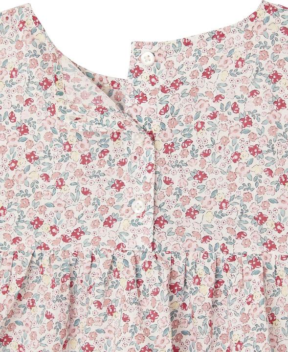 Actual product image Vertbaudet Girls' set: floral blouse & muslin shorts (158)