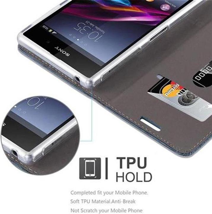 Image du produit Cadorabo Couverture look jeans Book (Sony Xperia Z1)