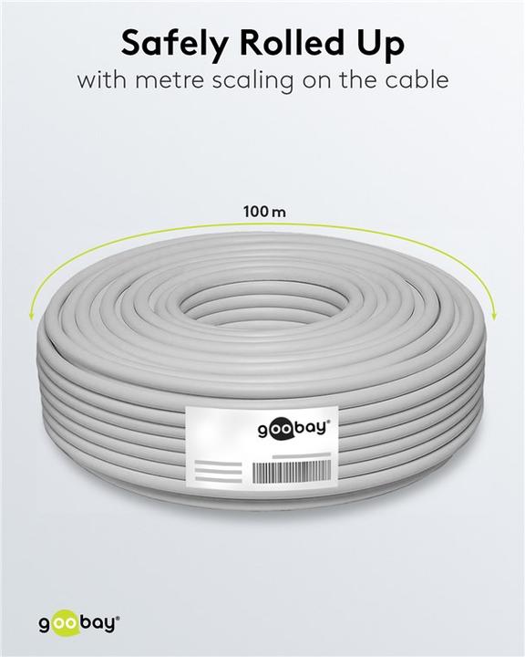 Immagine prodotto Goobay Diametro esterno cavo coassiale (120 dB, Cavi antenna)