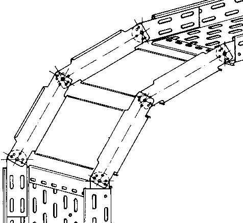Image du produit Niedax NIE RGS 60.600 Coude ajustable vertical 60x600mm (60 cm)