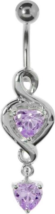 Actual product image Bijouteria Bellypiercing (Crystal, Silver 925, Surgical steel 316L)