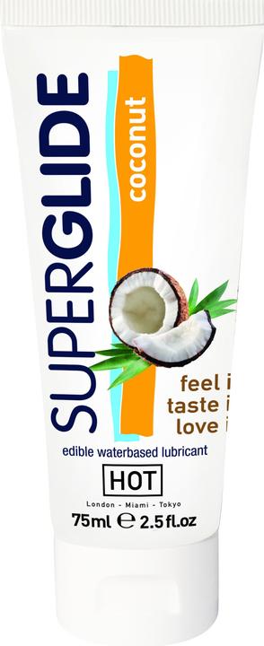 Immagine prodotto HOT Superglide lubrificante commestibile a base di acqua di cocco 75 ml (75 ml)