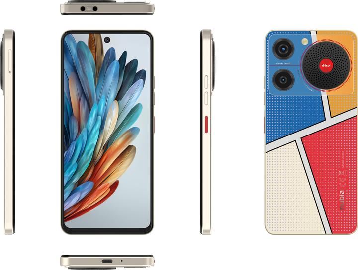 Produktbild Nubia Mobile Phone Music / 4GB / 128GB / (128 GB, Pop Art, 6.60", Dual SIM, 50 Mpx, 4G)