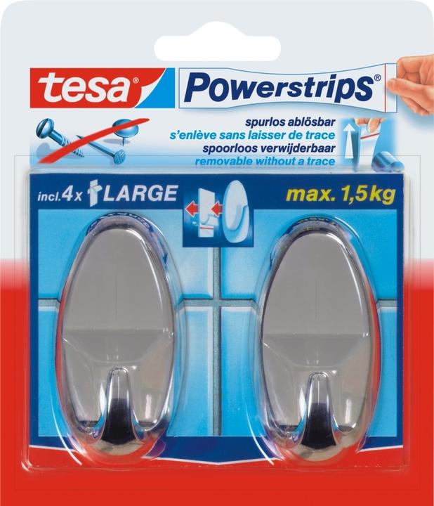 Produktbild tesa Powerstrips Haken LARGE oval