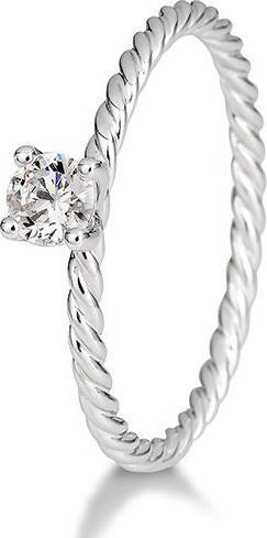 Produktbild Breuning Verlobungsring Kordel (57, 585/14 K Gold)