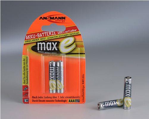 Actual product image Ansmann maxE (2 pcs., AAA, 800 mAh)