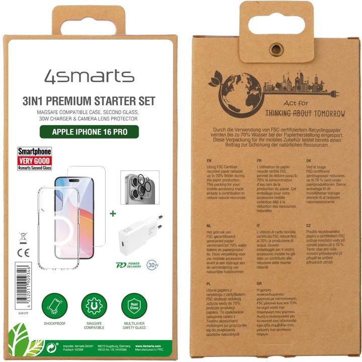 Actual product image 4smarts 3 in 1 Starter Set (Apple iPhone 16 Pro)