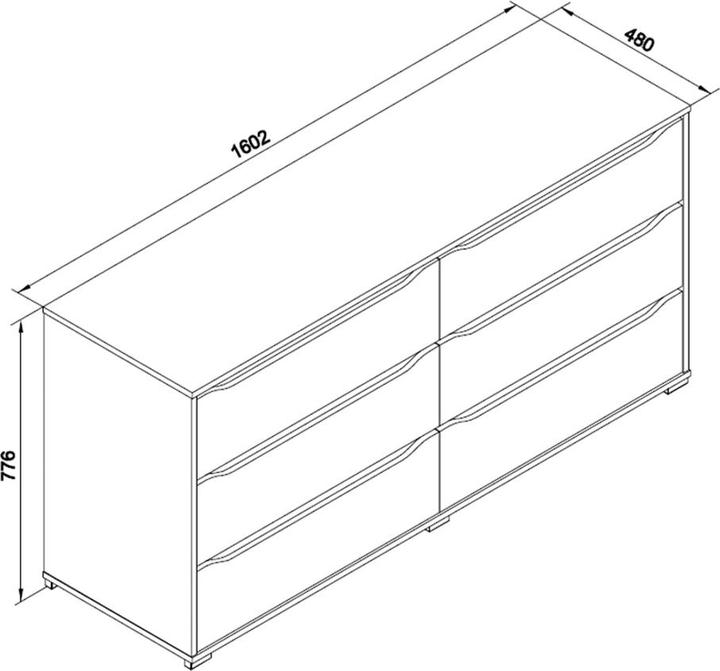 Actual product image Vicco Ruben (160 x 48 x 78 cm)