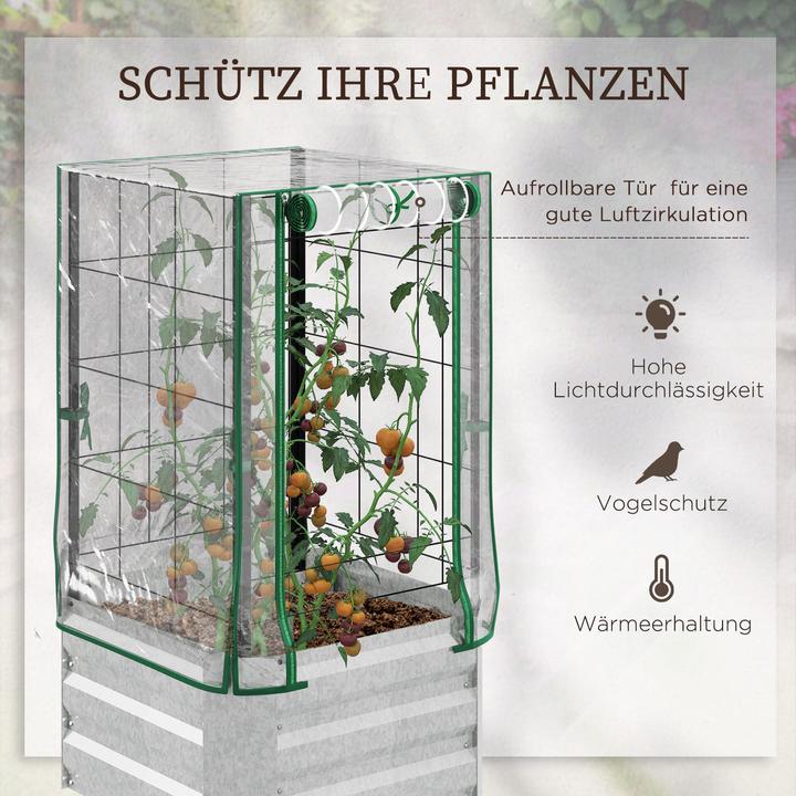 Produktbild Homcom Hochbeet mit Rankgitter