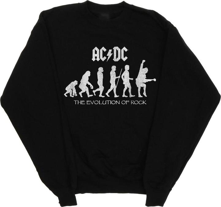 AC/DC Evolution Of Rock Sweatshirt aus Baumwolle