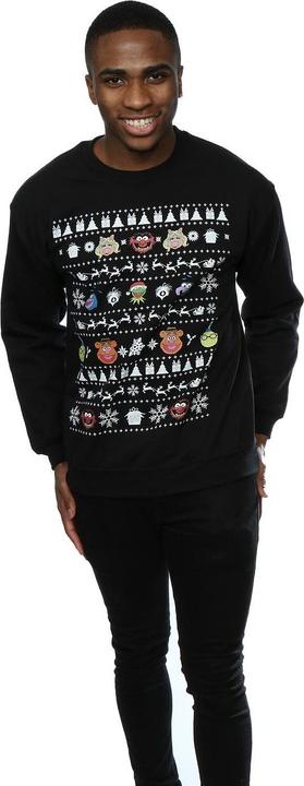 Actual product image Disney Mens The Muppets Christmas Heads Sweatshirt (L)