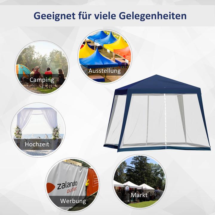 Actual product image Outsunny Pavilion with mosquito net (300 cm, 300 cm)
