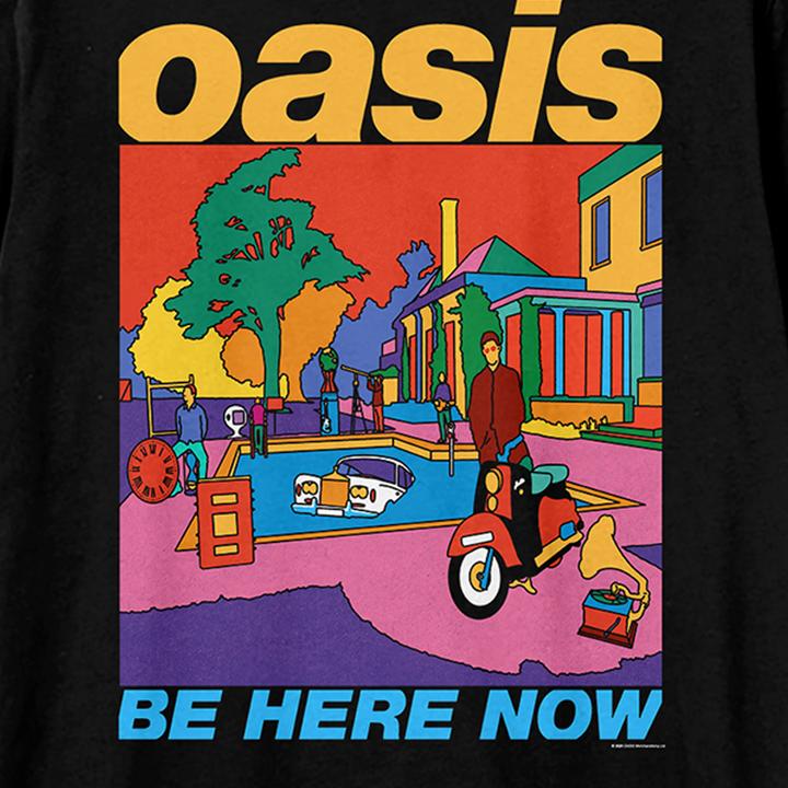 Actual product image Amplified Unisex Adult Be Here Now Oasis T-Shirt (XXL)
