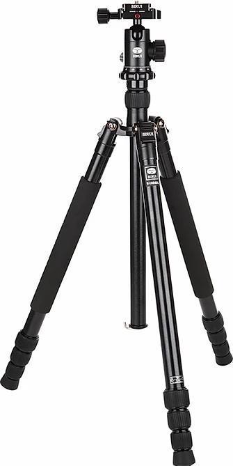 Sirui T-1004XL + E-10 Treppiede per fotocamere digitali/film 3 gambe Nero (Metallo)