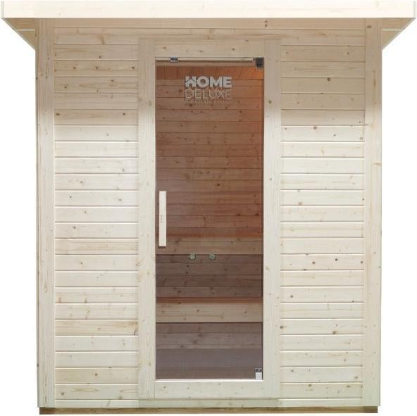 Actual product image Home Deluxe Outdoor sauna house MACAH L- 221 x 217 cm for 4 persons - Sauna with 6kW heater