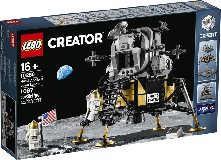 LEGO NASA Apollo 11 Lunar Lander (10266, LEGO Creator Expert, Set LEGO rari)