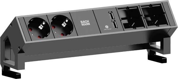 Immagine prodotto Bachmann DESK2 - 2xSchuko, 1xUSB & (6 x, CEE 7/3, 0.20 m)