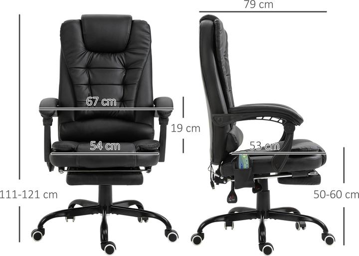 Actual product image Vinsetto Executive chair massage height-adjustable
