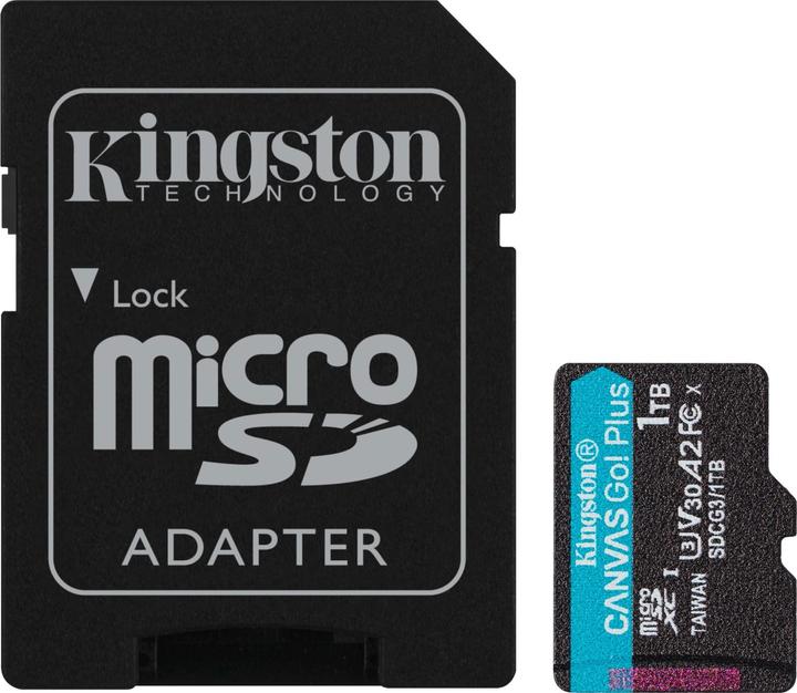 Immagine prodotto Kingston Canvas Go Plus (1000 GB, microSDXC, U3, UHS-I)