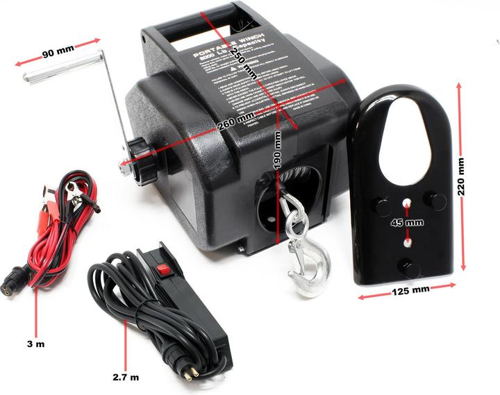 Actual product image Wiltec Electric winch