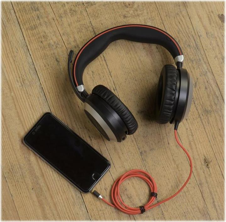 Produktbild Jabra Evolve 80 UC Duo (Headset 3,5 mm Klinke) (Kabelgebunden)