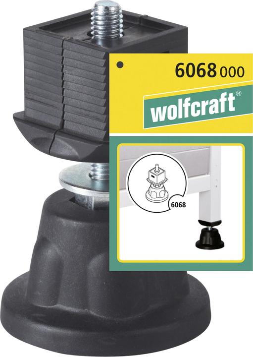 Produktbild wolfcraft wolfcraft 1 Fuss höhenverstellbar (Kunststoff)