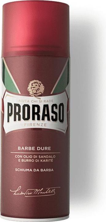 Image du produit Proraso Mousse à raser Red Line Nourrissante Sandalwood 300ml (400 ml, Crème à raser)