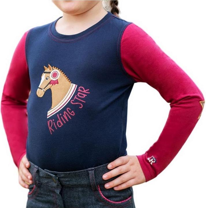 Hy Equestrian Riding Star Collection TShirt Mädchen Langärmlig