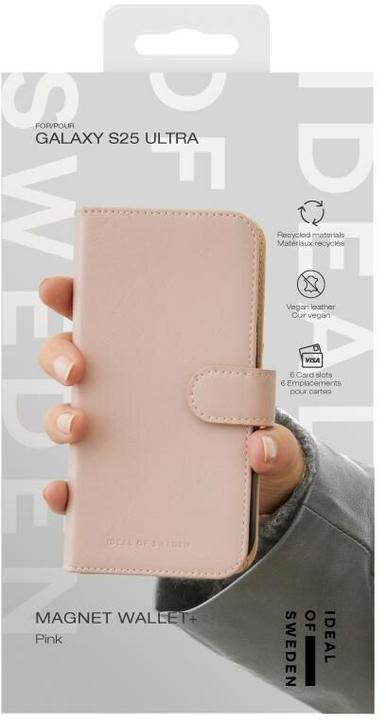 Produktbild iDeal Of Sweden Galaxy S25 Ultra Magnet Wallet+ Cover - Pink (Samsung Galaxy S25 Ultra)