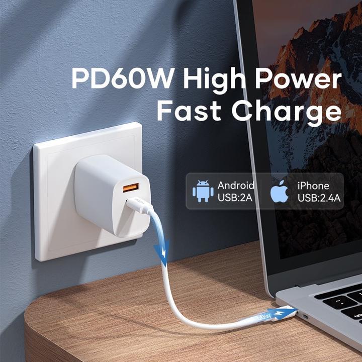 Produktbild Rock - Multifunktionales Aufbewahrungs-Set - USB-C PD Kabel (60W), SIM-Fach und Adapter (0.25 m)