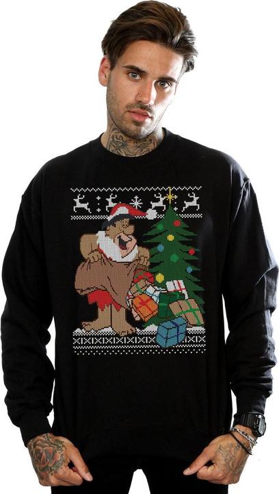 Actual product image The Flintstones Mens Christmas Fair Isle Sweatshirt (XL)