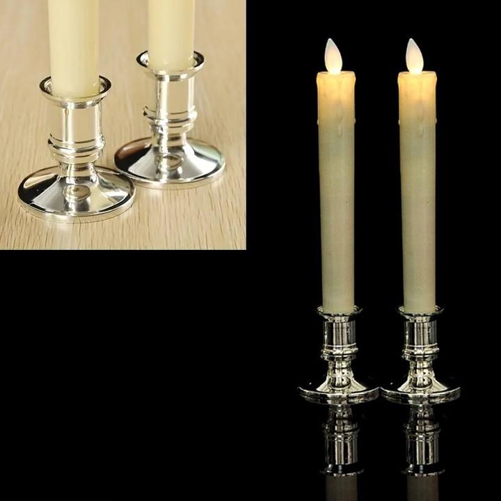 Image du produit Cbx Kerzenständer 3 Köpfe, Kerzenleuchter 3-armig, Kerzenhalter Silber