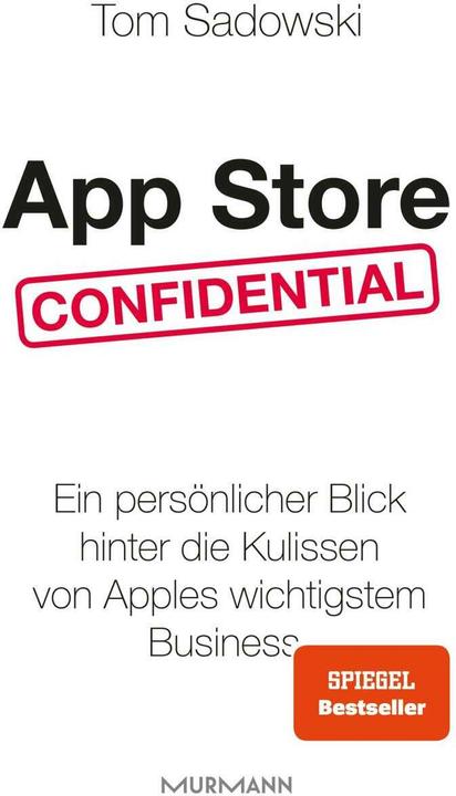 Produktbild App Store Confidential (Deutsch, Tom Sadowski, 2020)
