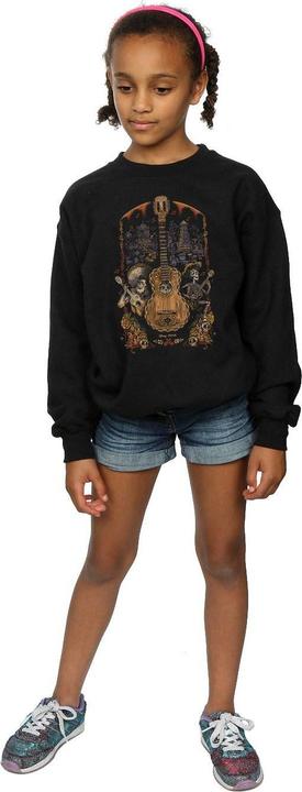 Actual product image Disney Girls Coco Guitar Poster Sweatshirt (116)