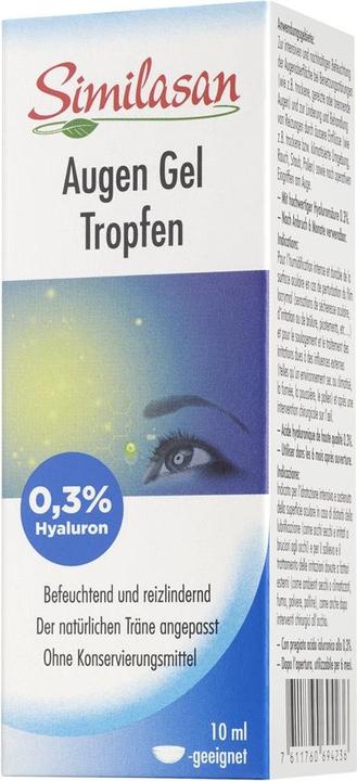 Similasan Augen Gel Tropfen mit 0,3 % Hyaluron (10 ml, Augen Gel Tropfen mit 0,3 % Hyaluron)