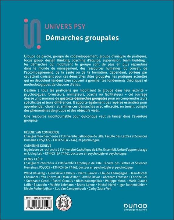 Energie-Label Démarches groupales : théories et pratiques (Französisch, Collectif, 2025)