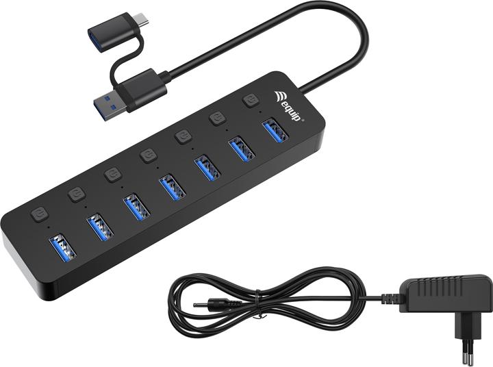equip 128965 (USB-A, USB-C, 7 Ports)
