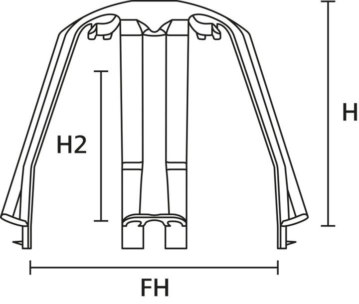 Productafbeelding HellermannTyton SpotClip-I-PA66GF15-BK Plafondafstandhouder 62-90 mm 148-00076