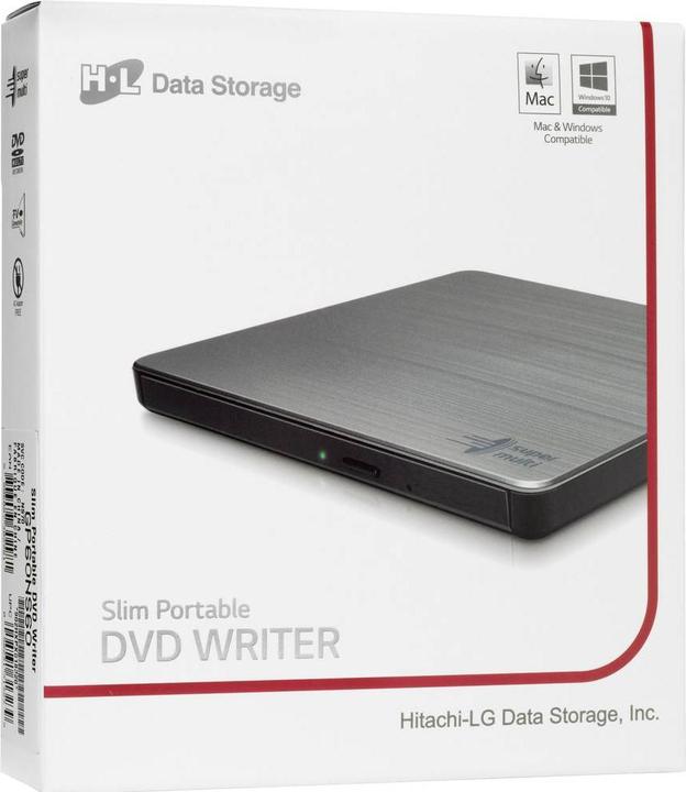 Actual product image LG H.L Data Storage Ultra Slim portable DVD burner GP60NS60 Interface USB 2.0, DVD±R (DVD drive)