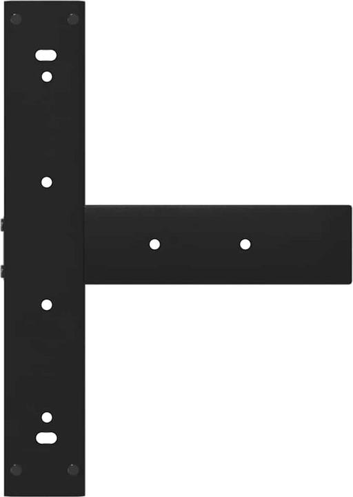 Productafbeelding VidaXL Bartafelpoten T-vorm 2 st. zwart 50x35x(101-102) cm stalen tafelpoot