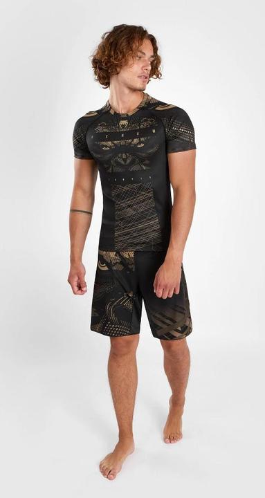 Actual product image Venum Gorilla Jungle Rashguard Short Sleeves - Black/Sand (S)