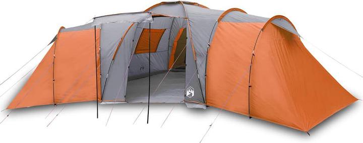 Image du produit VidaXL Tente de camping 12 personnes & orange 840 x 720 x 200 cm 185T Taft (Tente igloo, 24.50 kg, 9+ personnes)