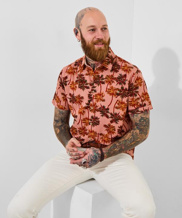 Produktbild Joe Browns Palm Tree Print Short Sleeve Shirt (M)