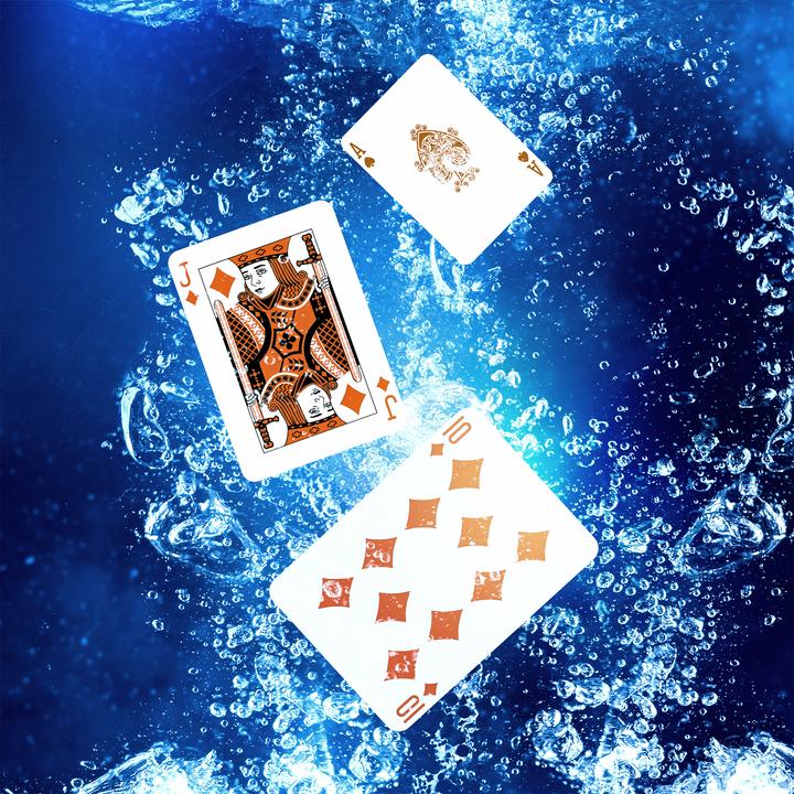 Image du produit Relaxdays Cartes de poker (Allemand, Français, Italien, Anglais)