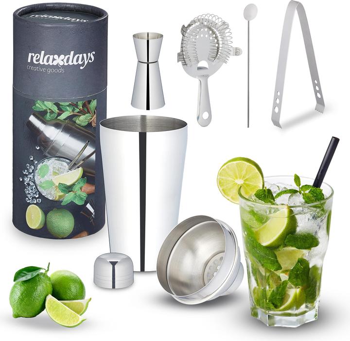 Actual product image Relaxdays Cocktail shaker set (Cocktail set)
