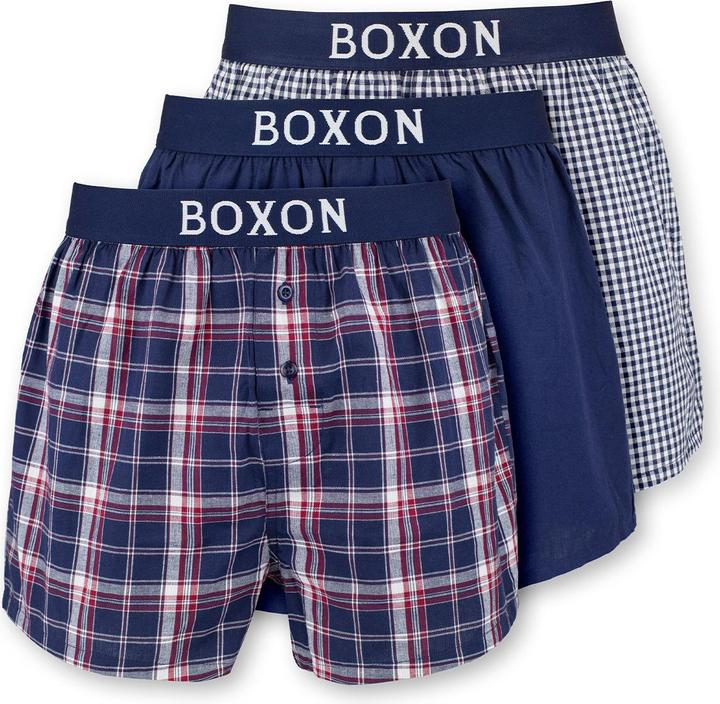 Produktbild Boxon 3er Pack Web Boxershorts (M, 3er Pack)