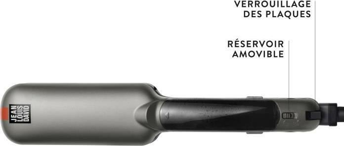Immagine prodotto Jean Louis David 39968 Piastra per capelli a raggi infrarossi protegge dal vapore fino a 235C max 50 W (Piastra per capelli)